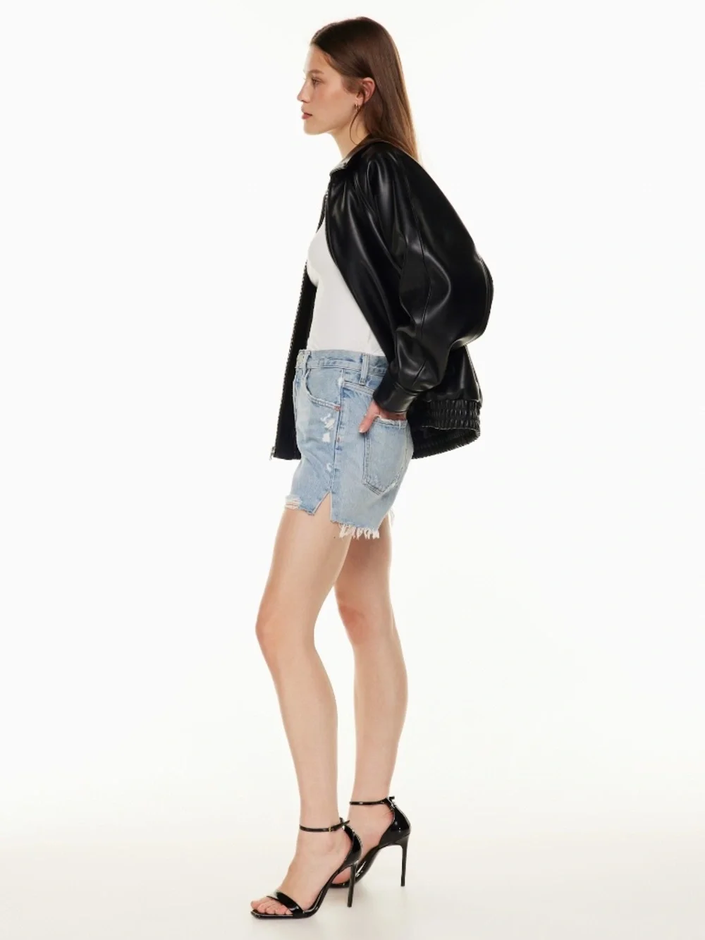 Agolde_90'S Mid Rise Loose Short w/ side slits, 28